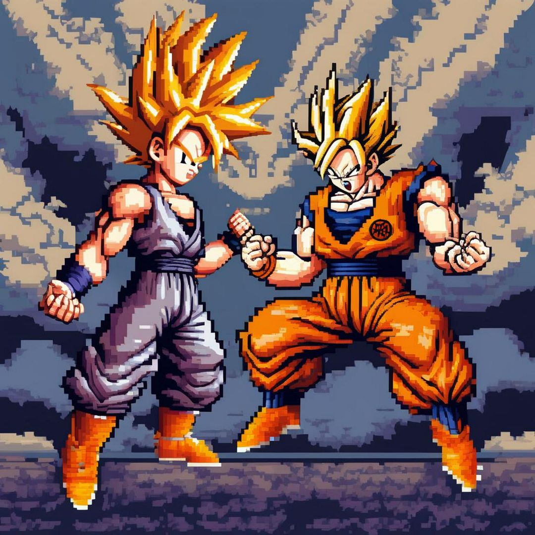 Goku Gohan PixelArt