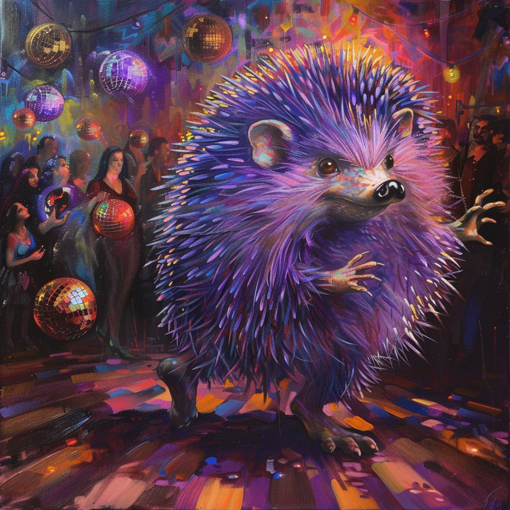 neondertalezh_Purple_hedgehog_dancer_burns_out_at_the_disco_06a7008e-914f-4634-b8de-fb308b6a885b