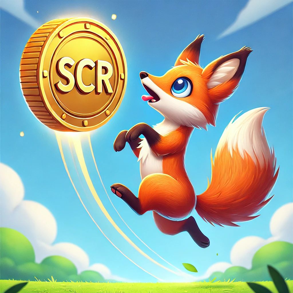 Fox Leaping for the SCR Coin