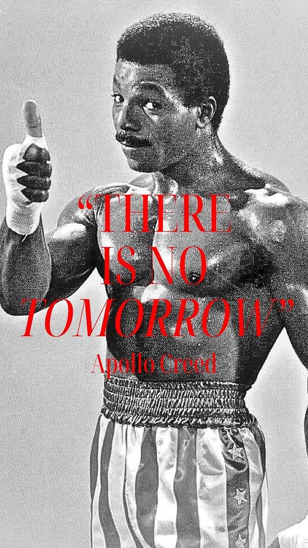 There is no tomorrow