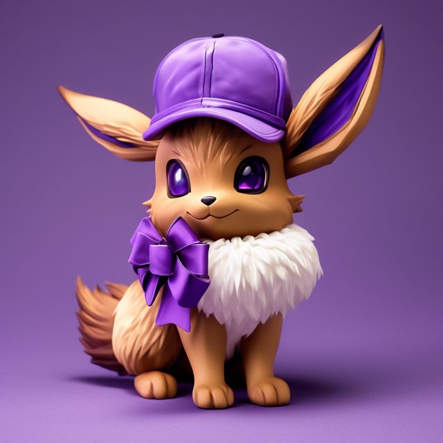 purple hat Eevee