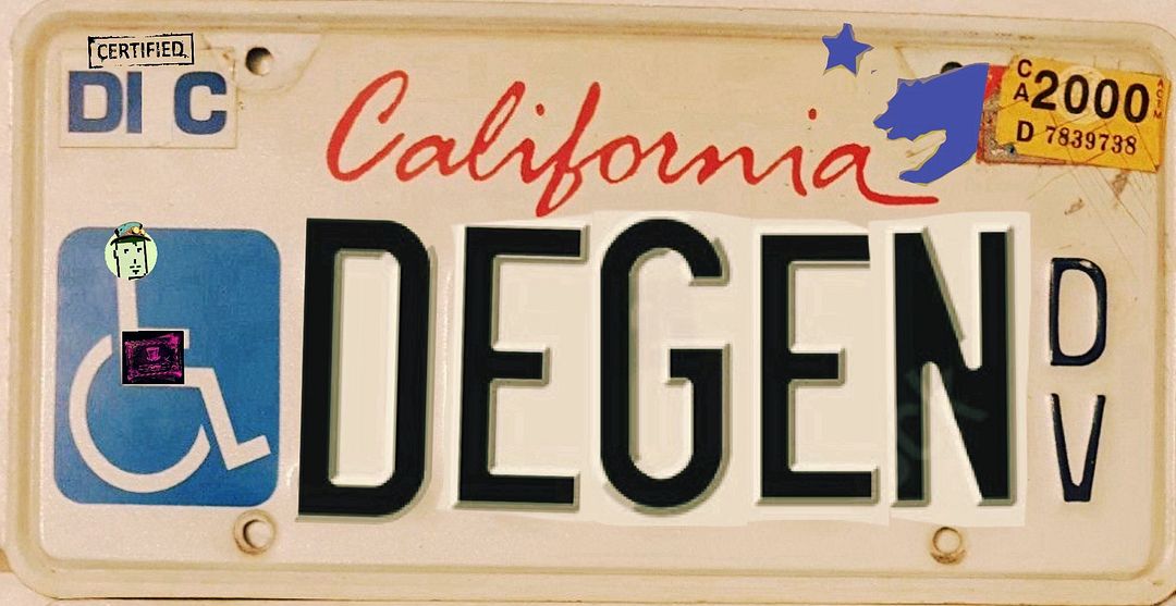 DegenVeteran California Plate