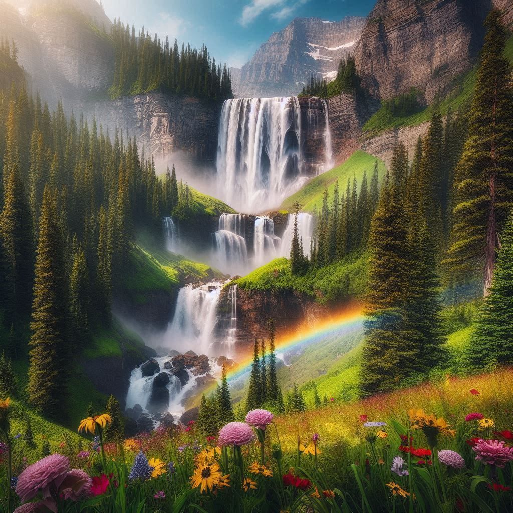 Waterfalls are beautiful