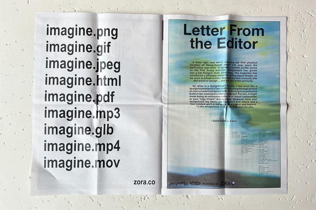 DESIGNHEADS SPRING 2024 ISSUE — POWERED BY ZORA