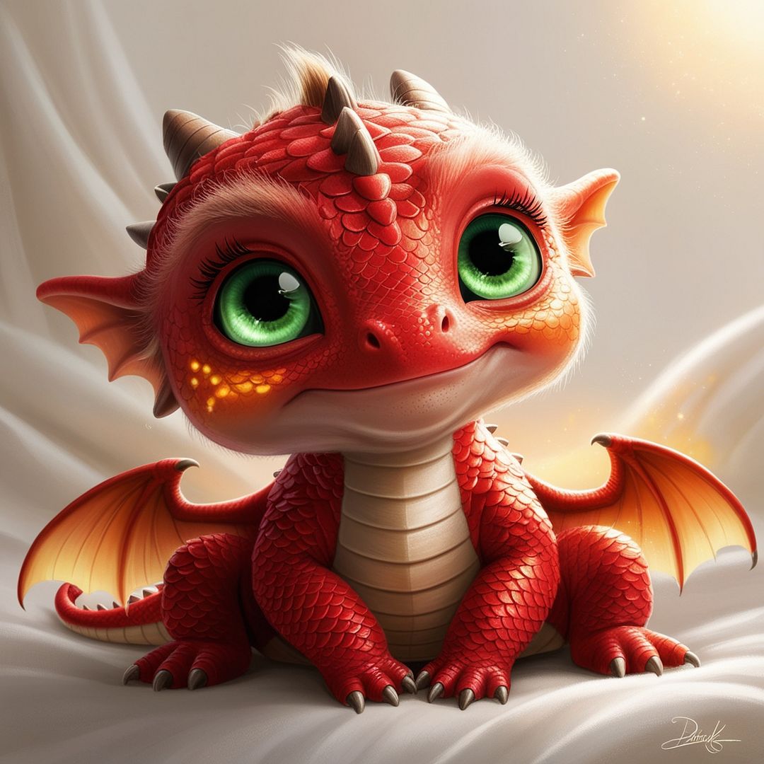 baby red dragon