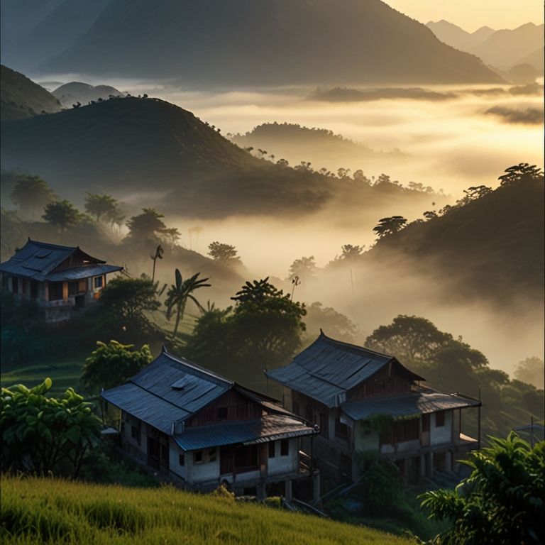 high mountain village in vietnam