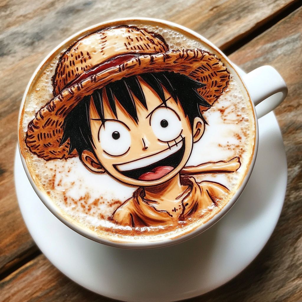 coffee with Luffy