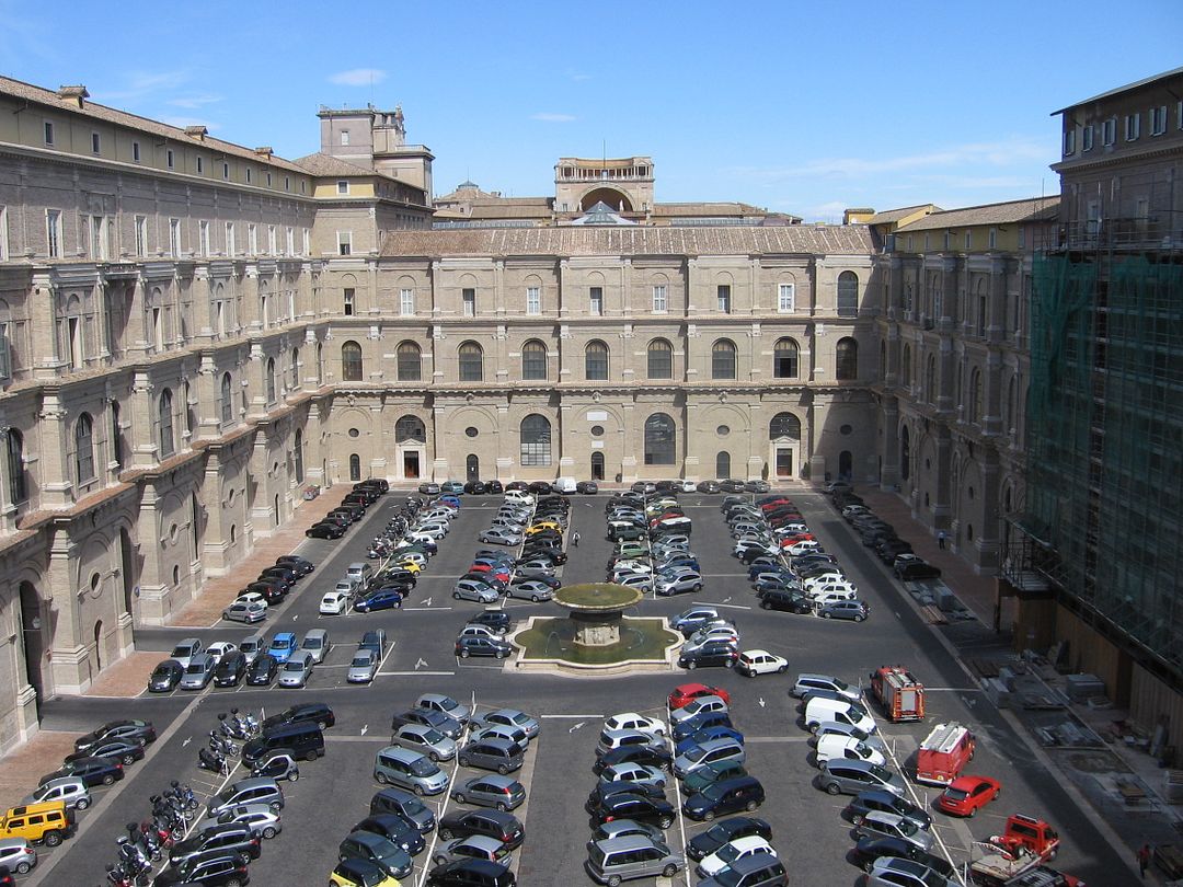 Inner courtyard of the palace. Vatican