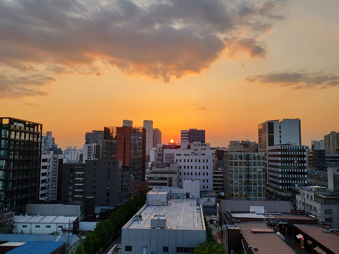 Seongsu sunset in Seoul