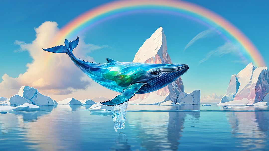 Rainbow whale