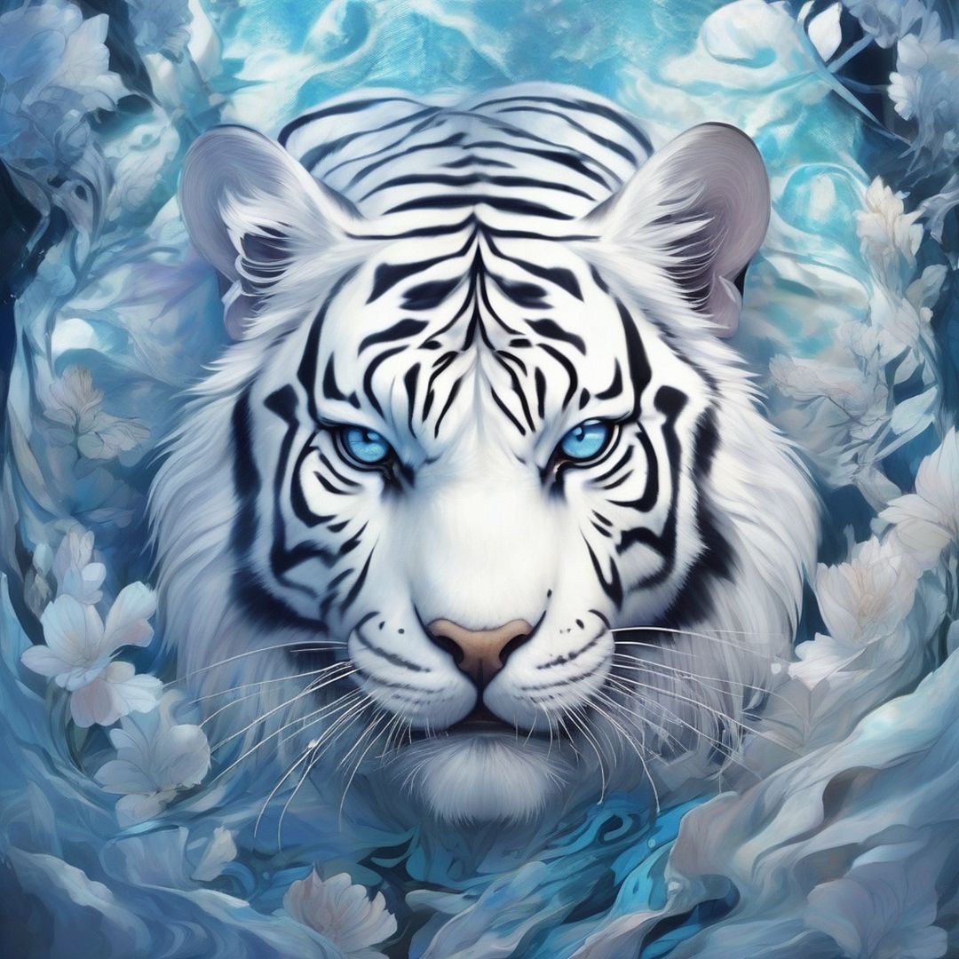 October 4 is Animal Protection Day. White bengal tiger