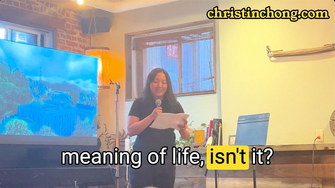 Christin Open-Mic #3: Homage to George Carlin's Stuff Routine (But About Feelings)