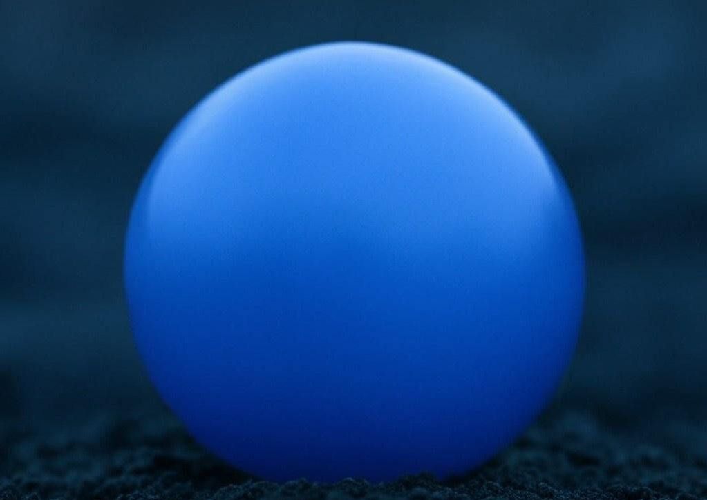 The blue sphere