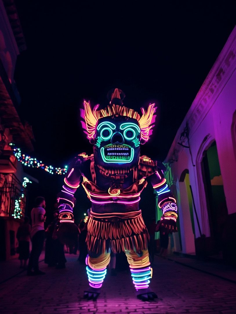 Traditional Neon Monster