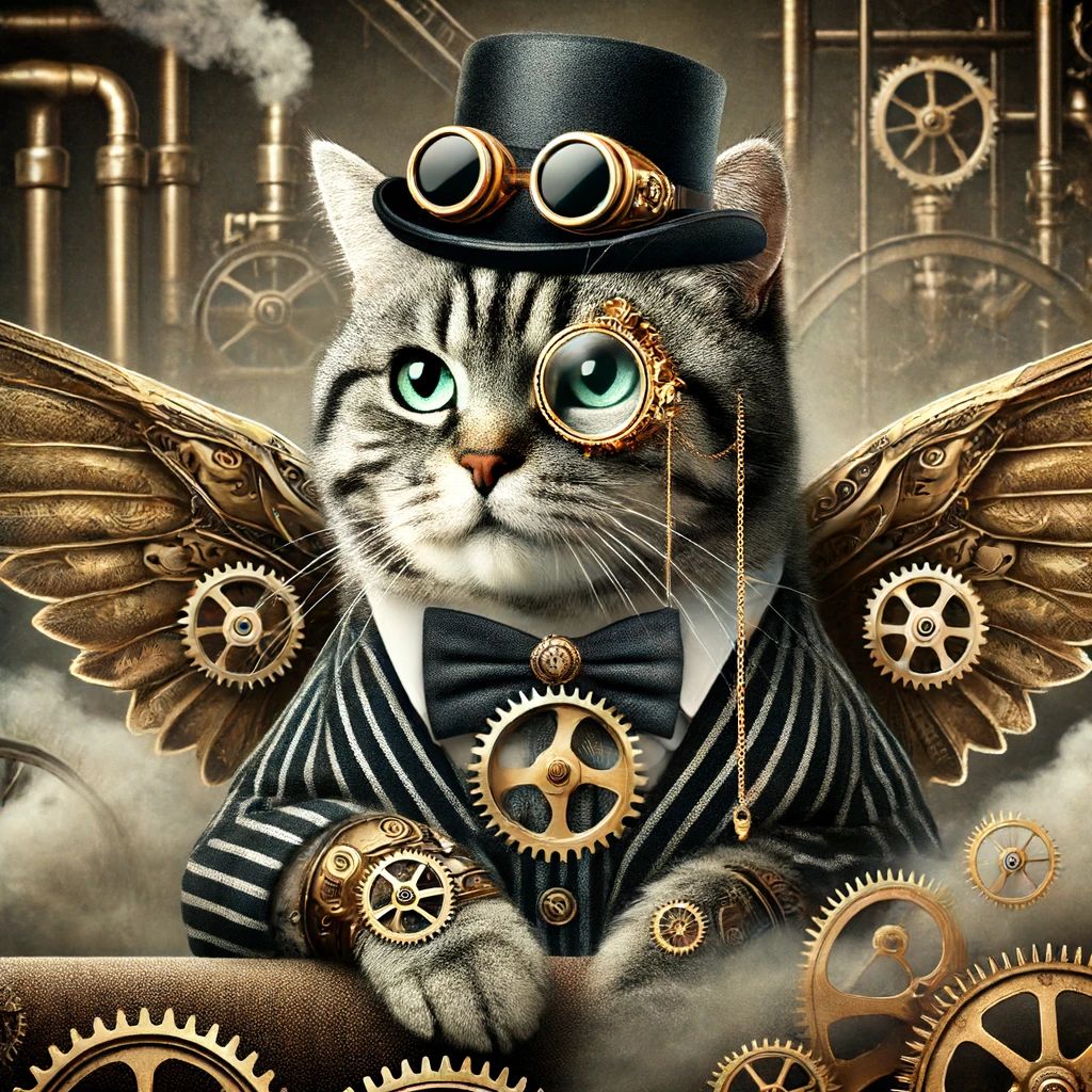 Victorian Steampunk Cat