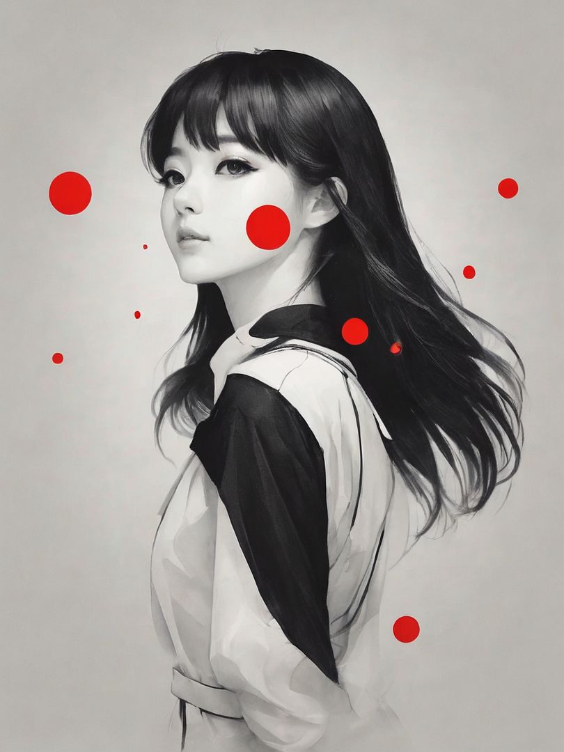 Red dot on pencil