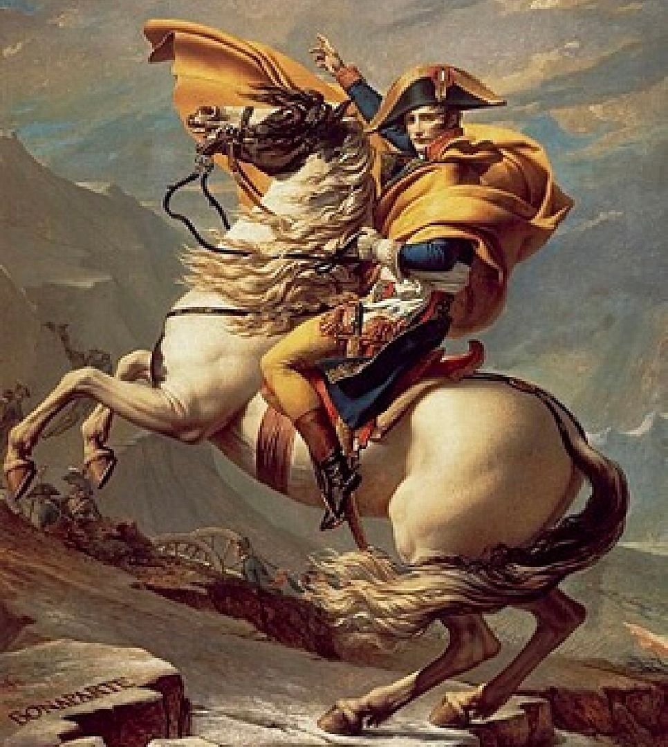 Napoleon crossing Alps