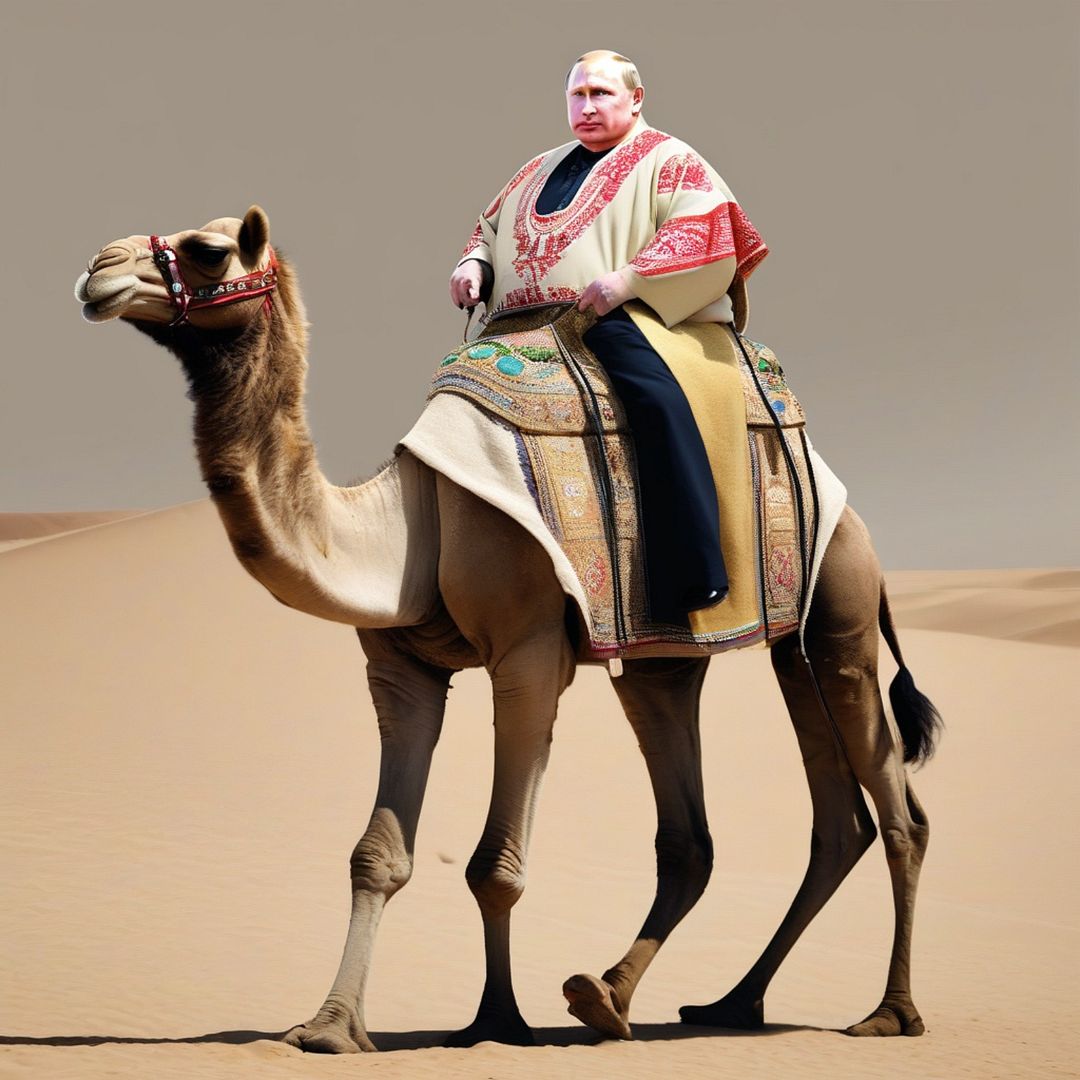 Fat Putin on Camel