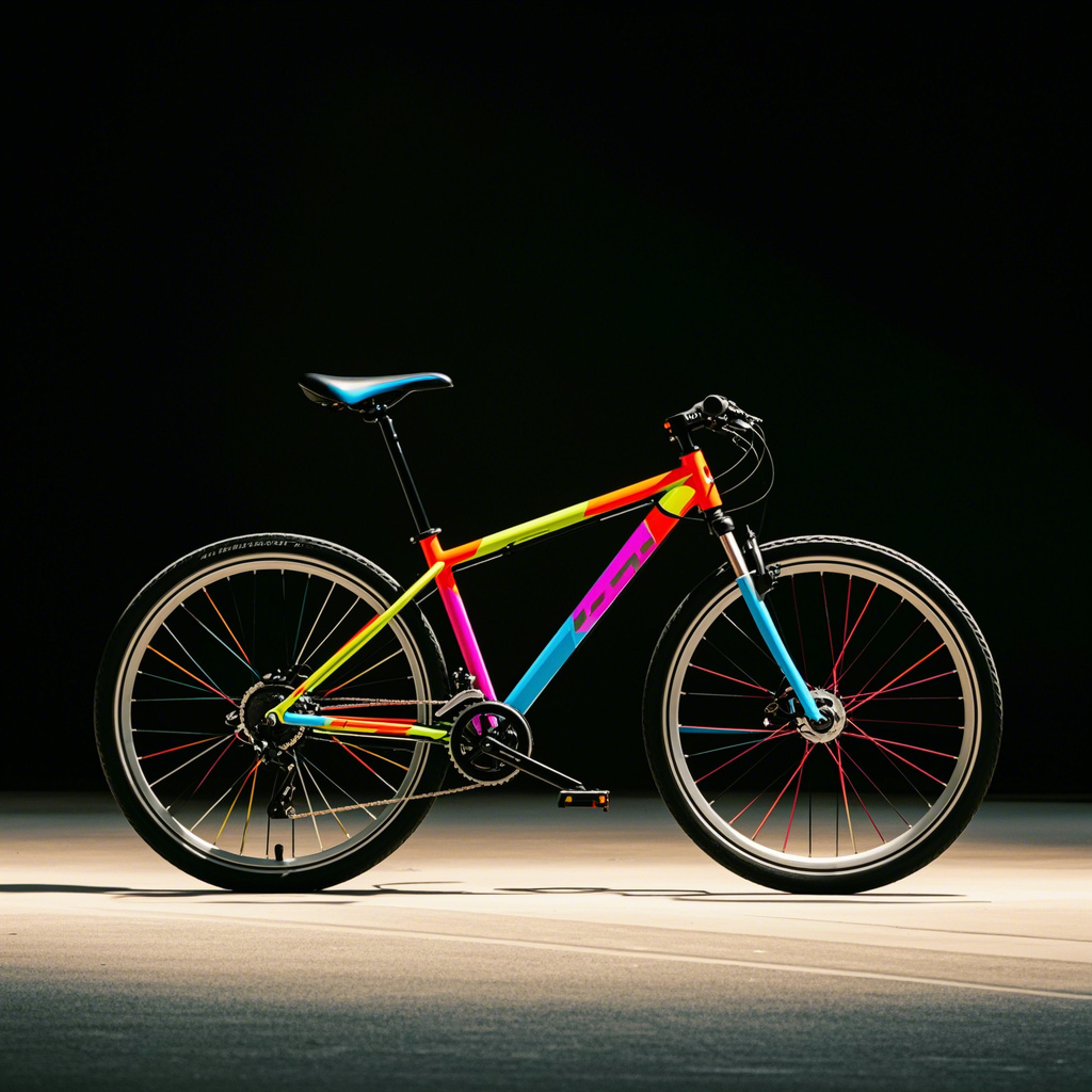 Ride in Style with a Colorful Bicycle