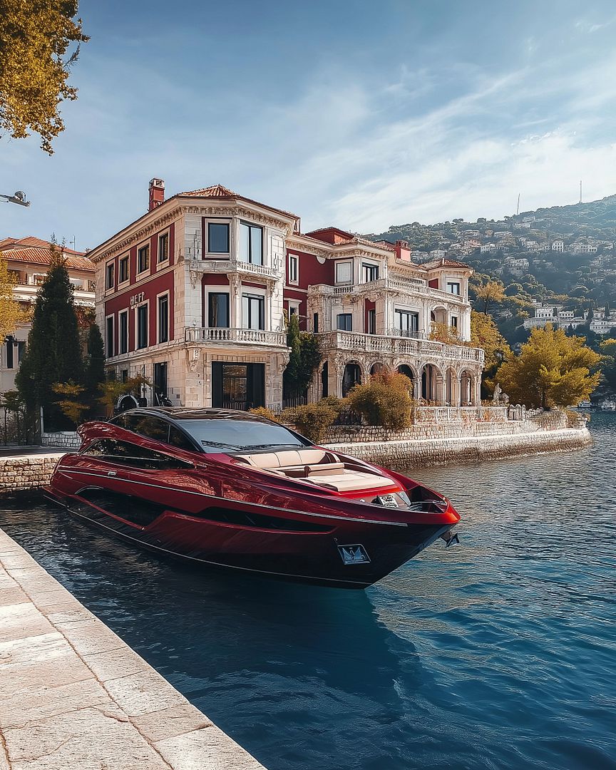 red 2018 Sunseeker Predator 74 yacht