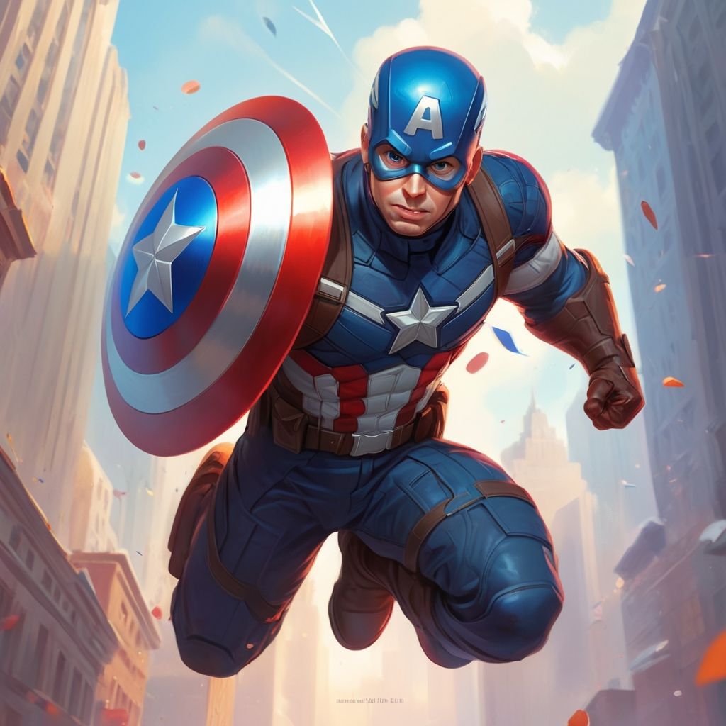 captain america fall down from the sky