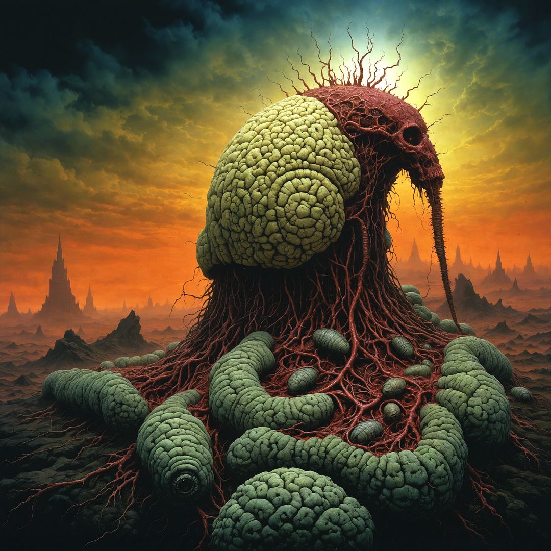 Bloody ***** Maggots Brain 8K By Zdzisław Beksiński