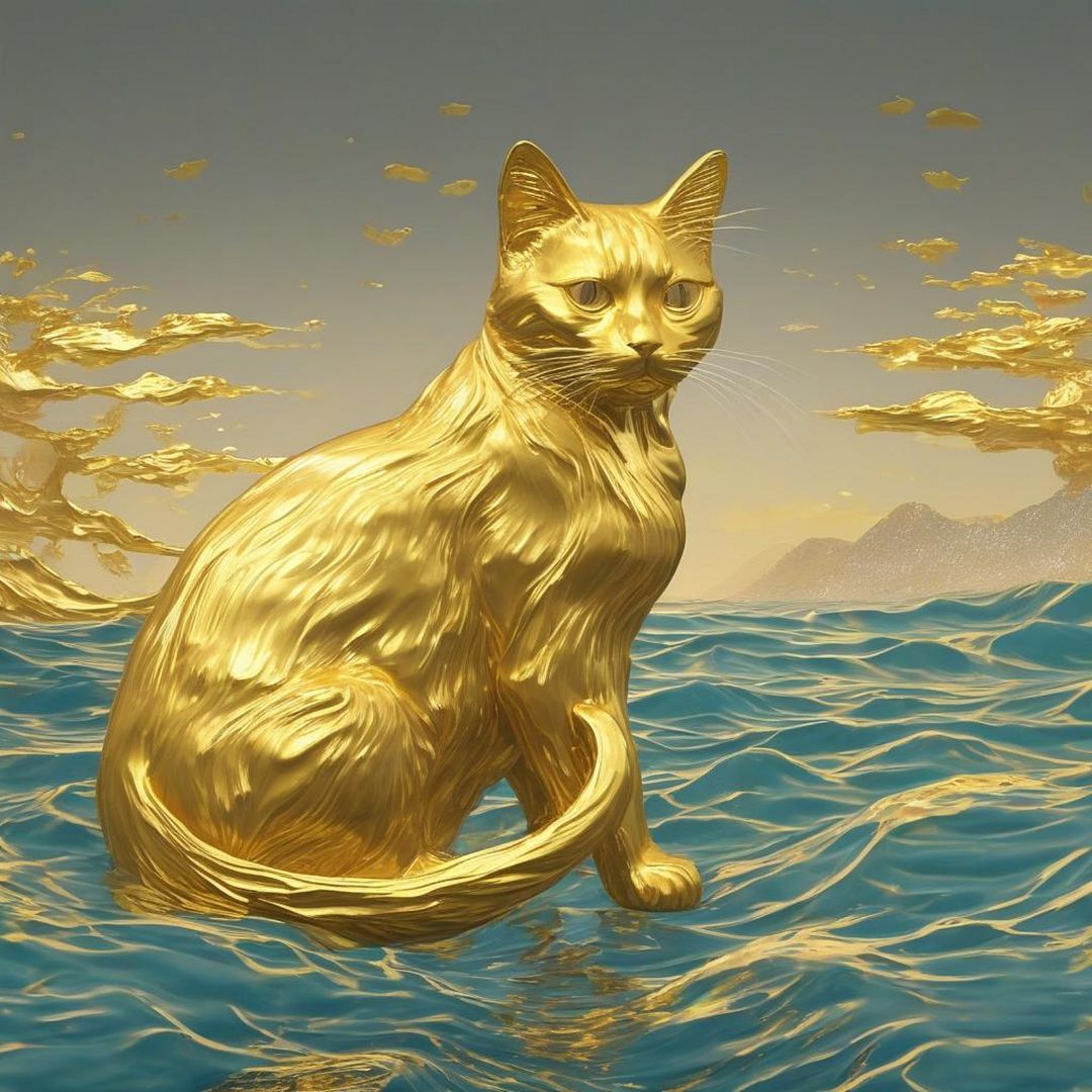 gold cat