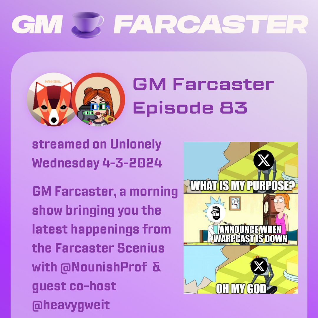 GM Farcaster ep83, April 3, 2024