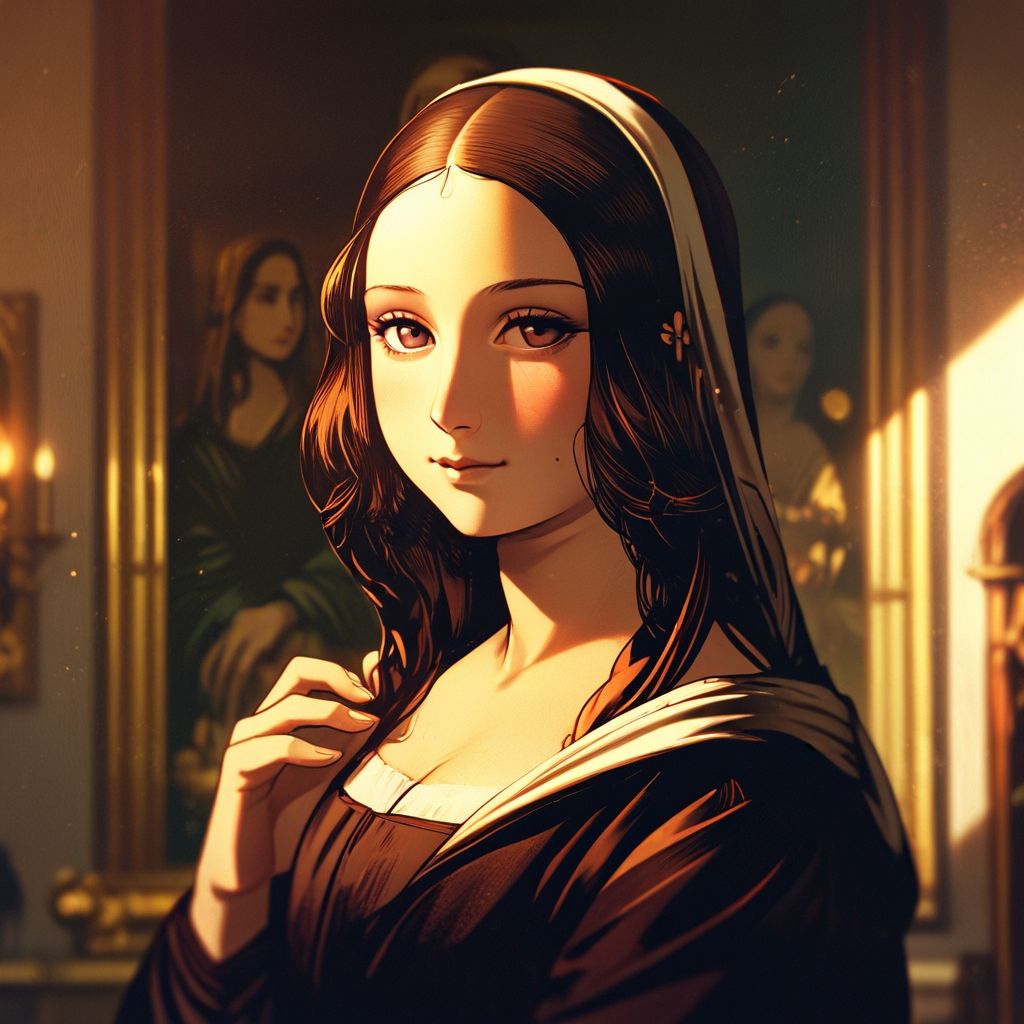 Mona Lisa Mona Lisa in anime