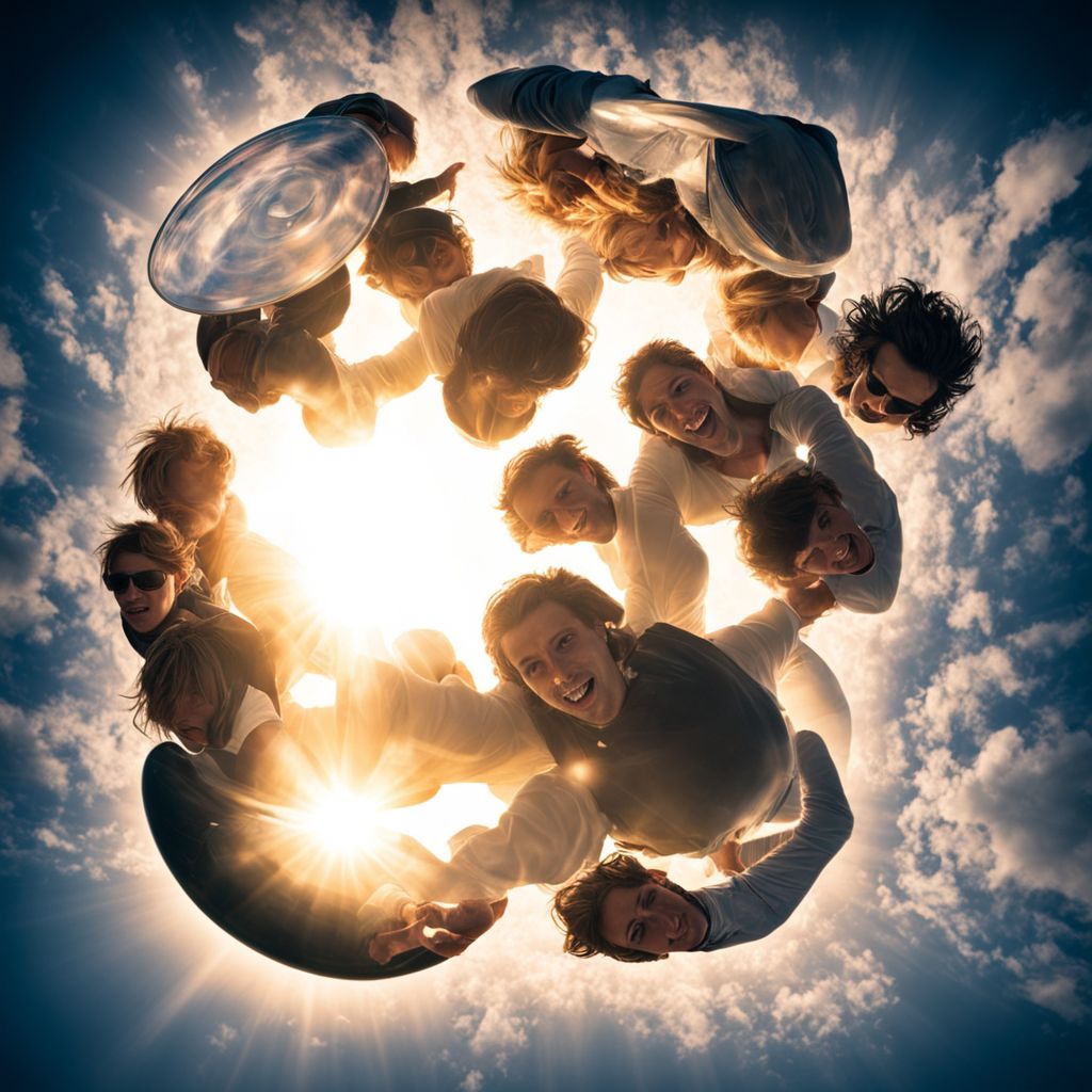 a-group-of-heavenly-light-beings-shrouded-in-heavenly-light-gather-around-a-large-blank-cd-lensflar-41037484