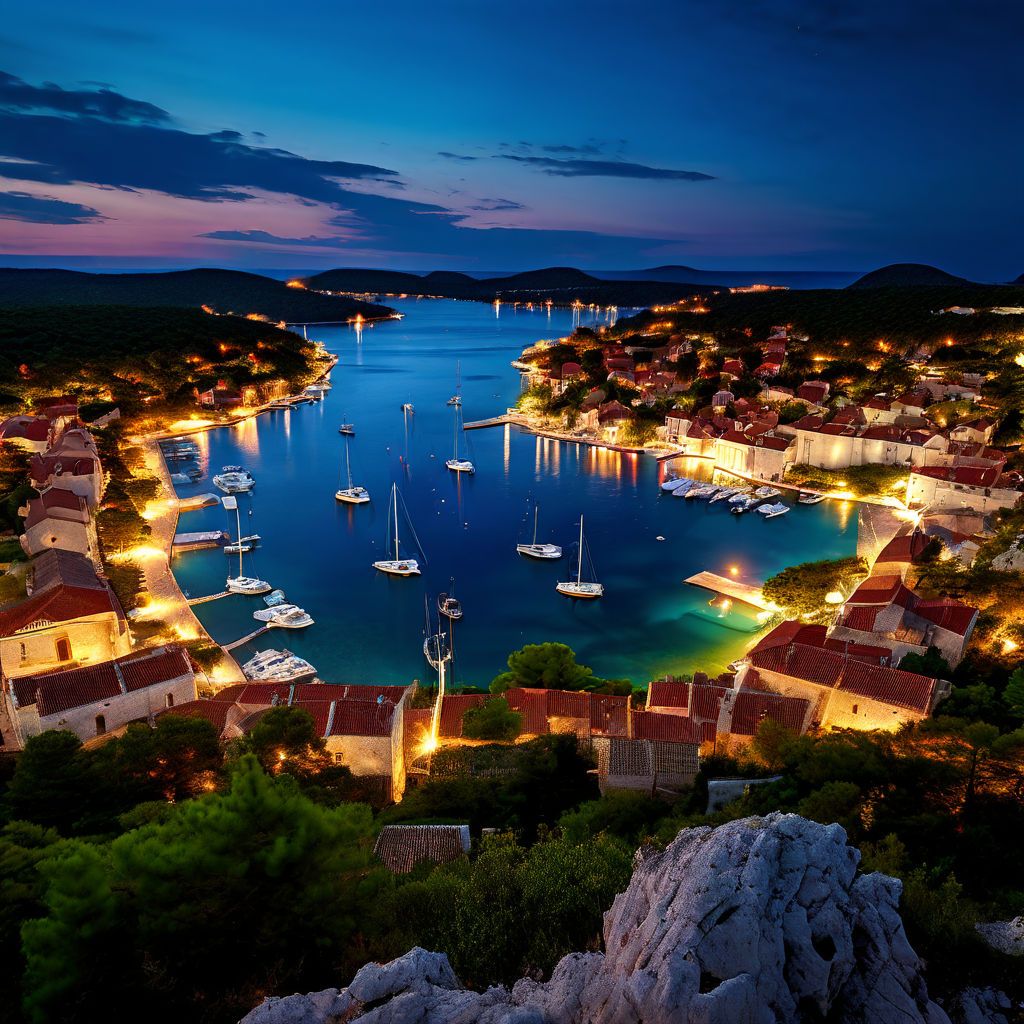 Croatias Hvar where you can enjoy the dazzling night view of the Adriatic Sea