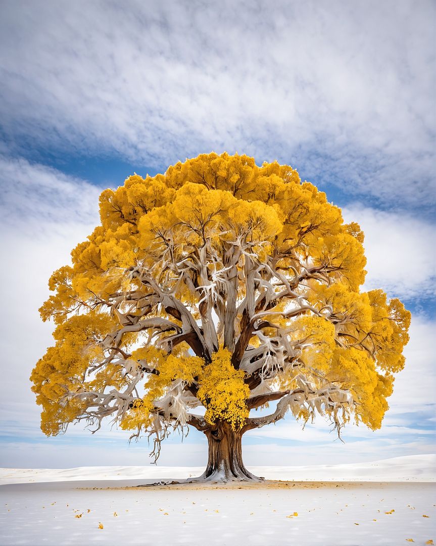 yellow big tree