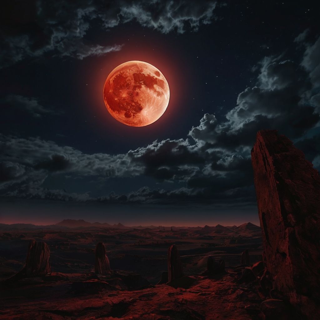 massive bloodred moon No.3