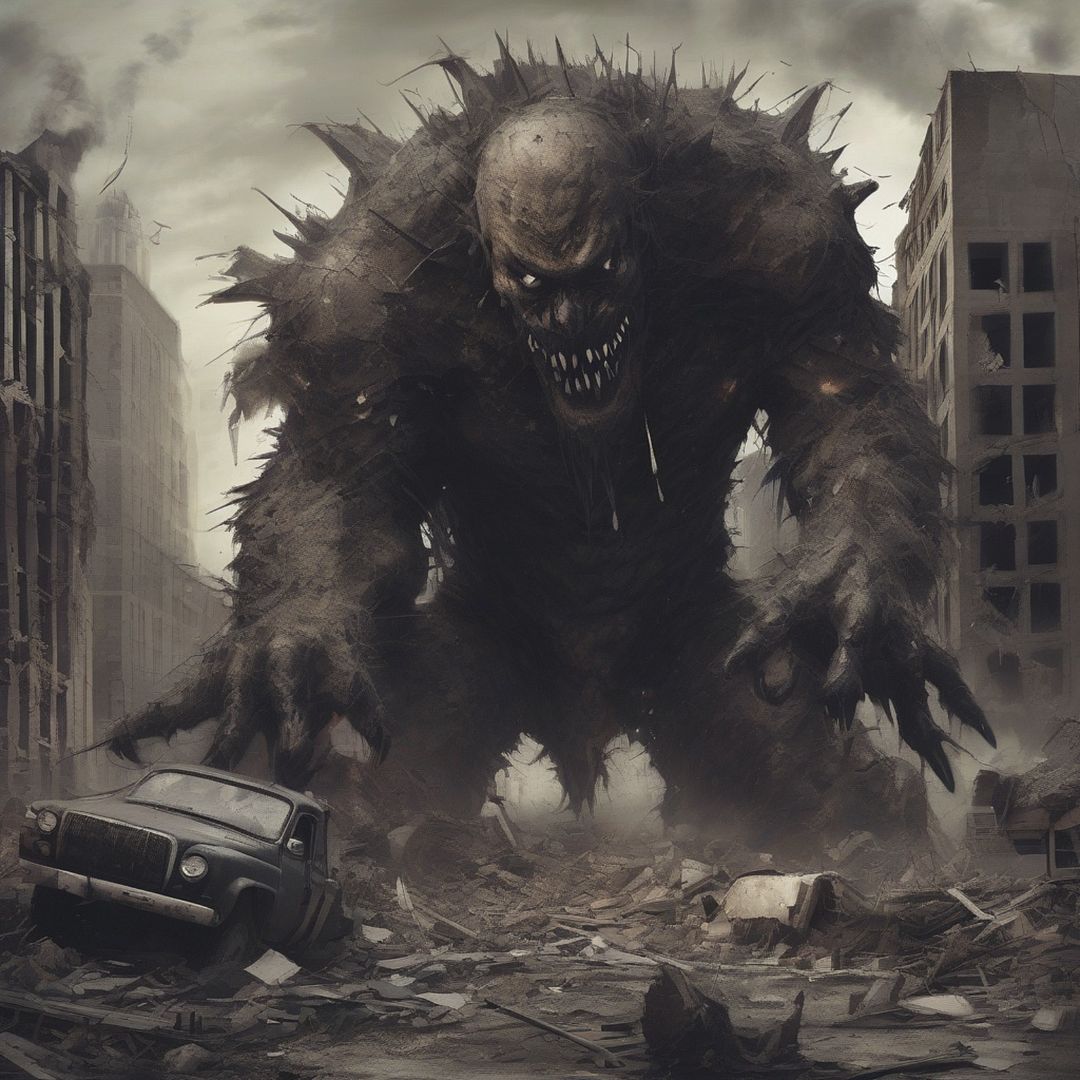 Monster on the city