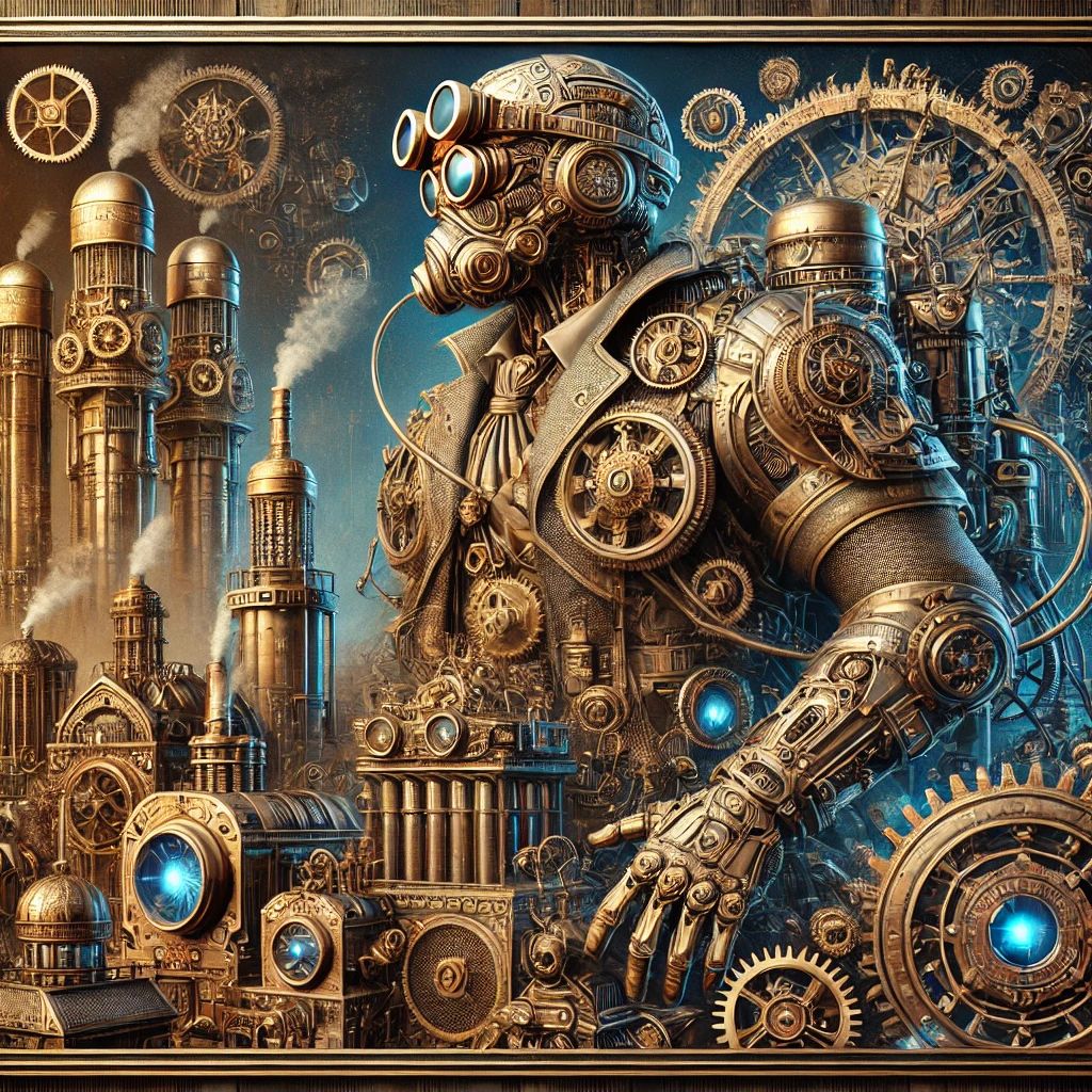 A futuristic steampunk NFT