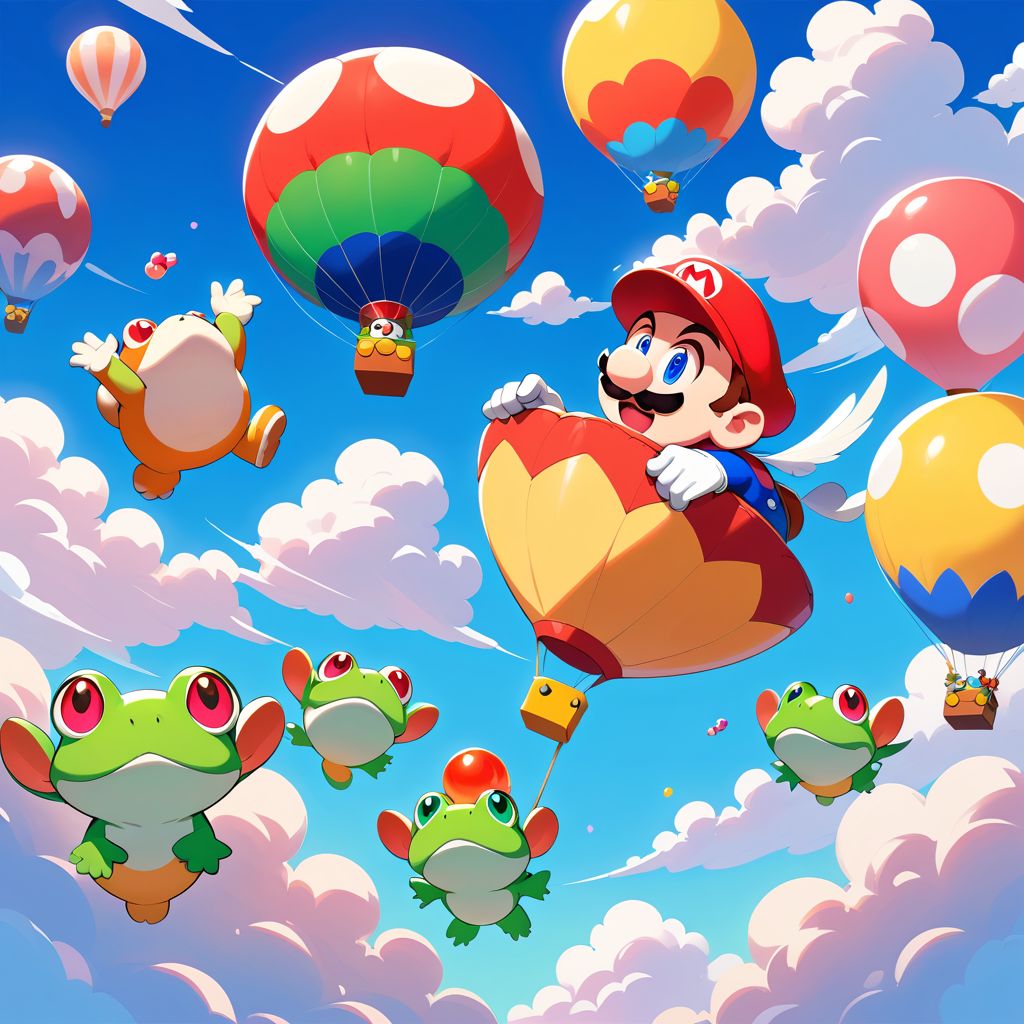 Mario ENJOY Fly frogs