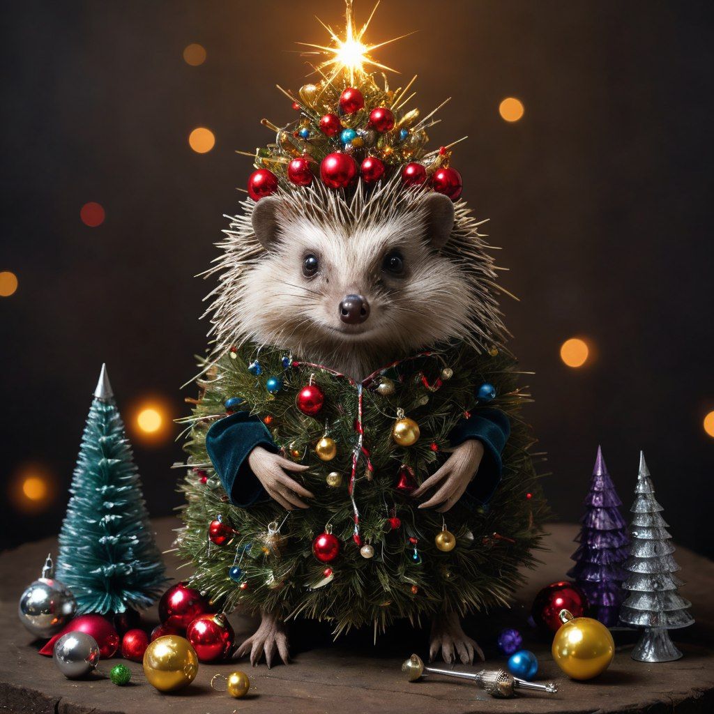 New Year's hedgehog