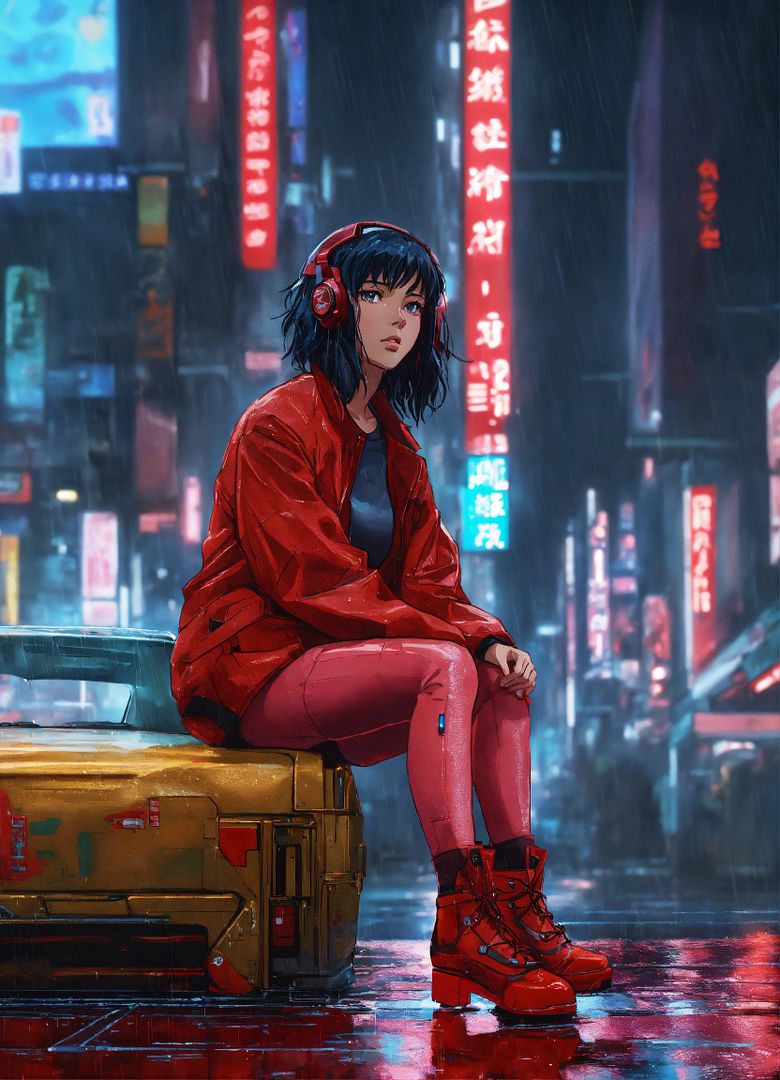 Anime art of ghost in the Shell