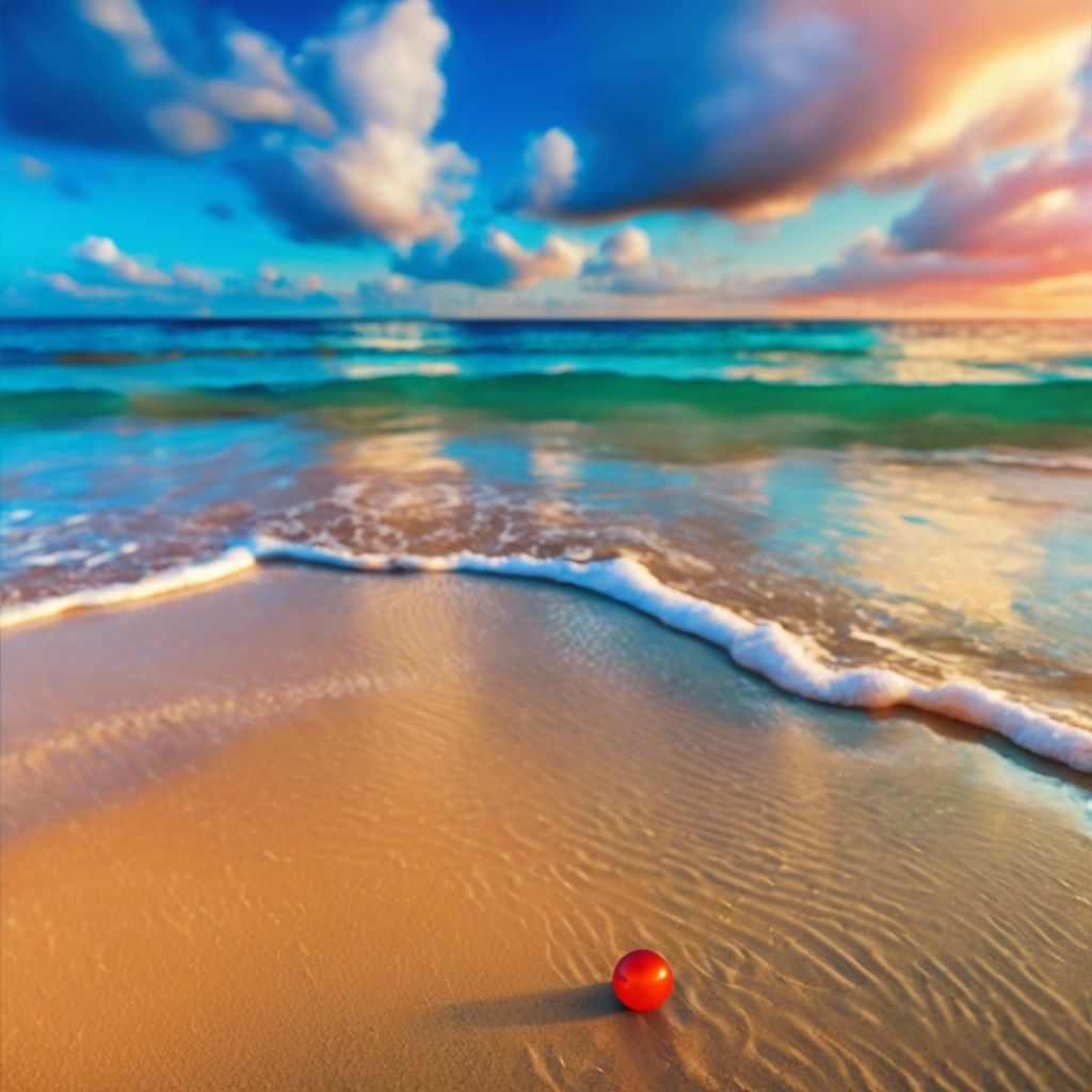 Ball on the beach