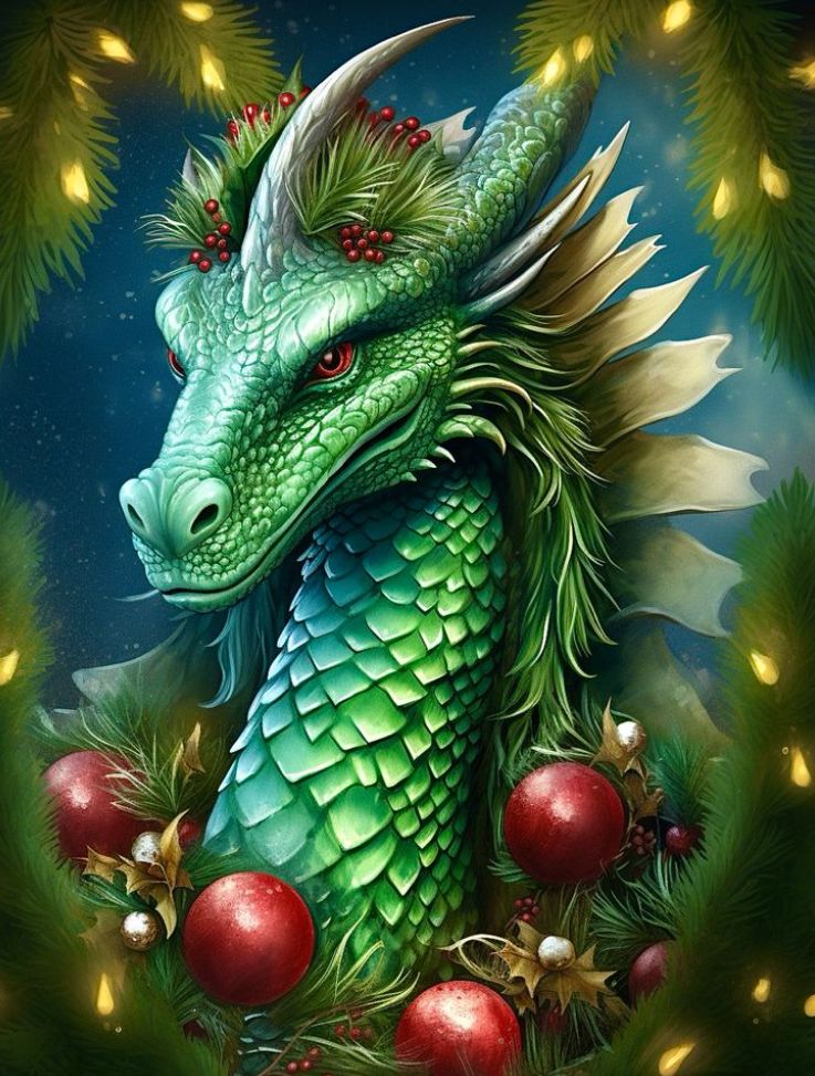 christmas dragon