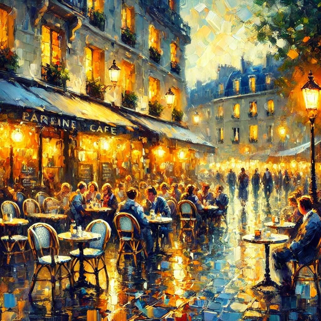 Evening Café in Paris