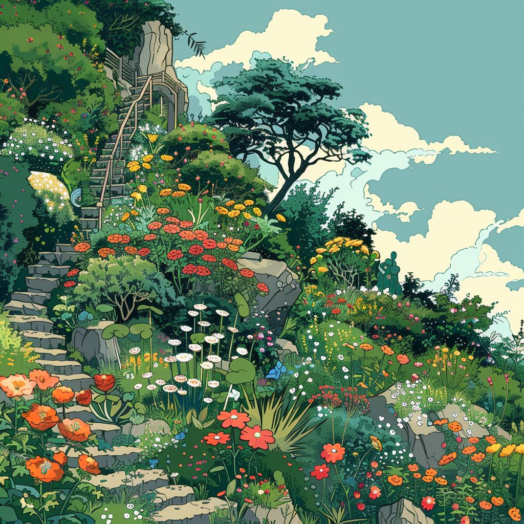 Flowery path