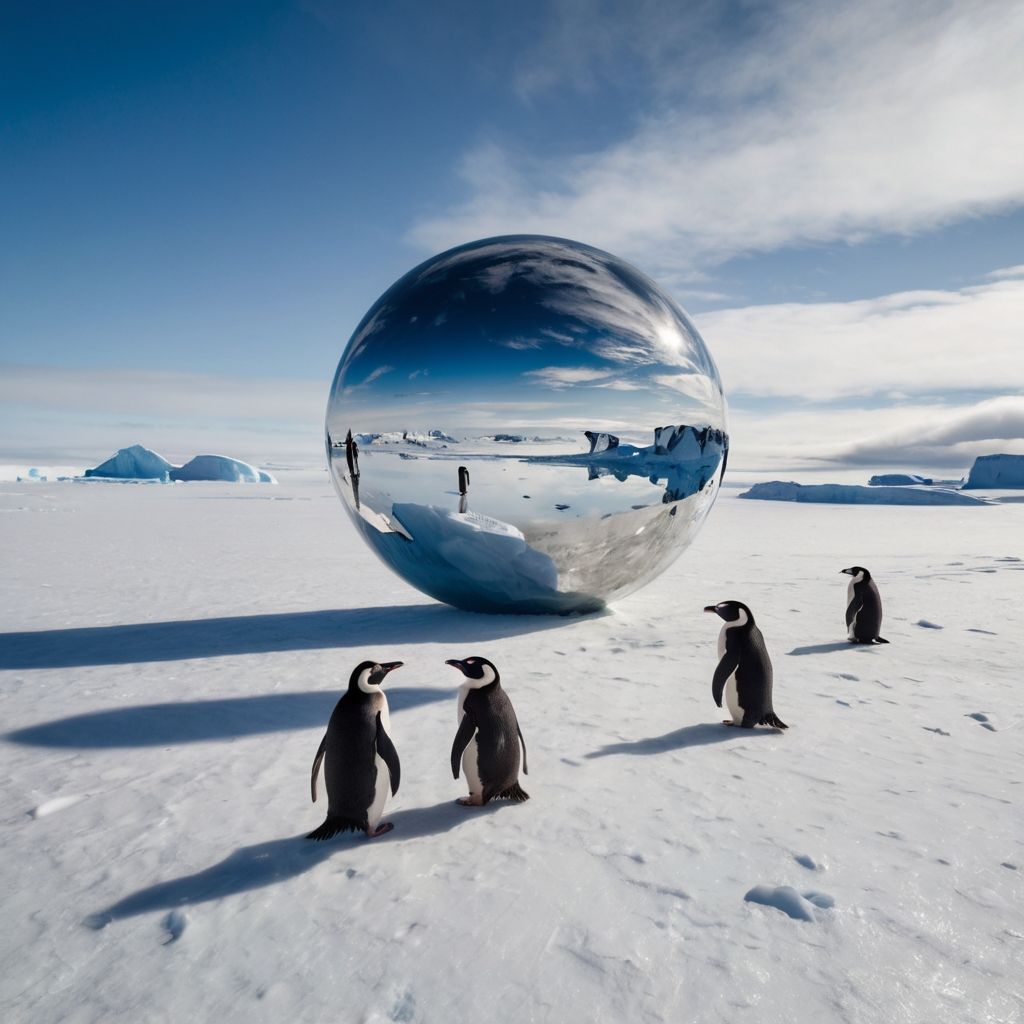 Zorb in Antarctica