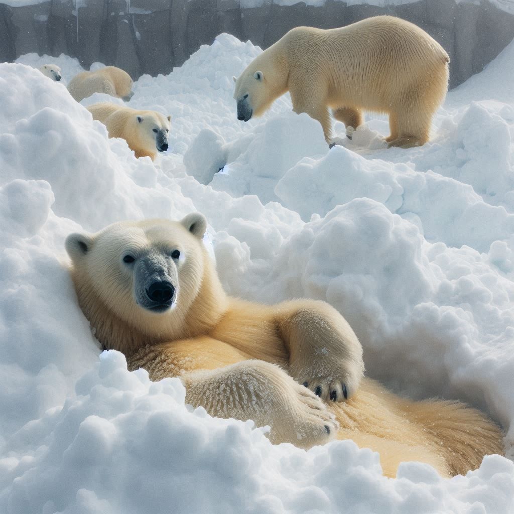 polar bear chilling