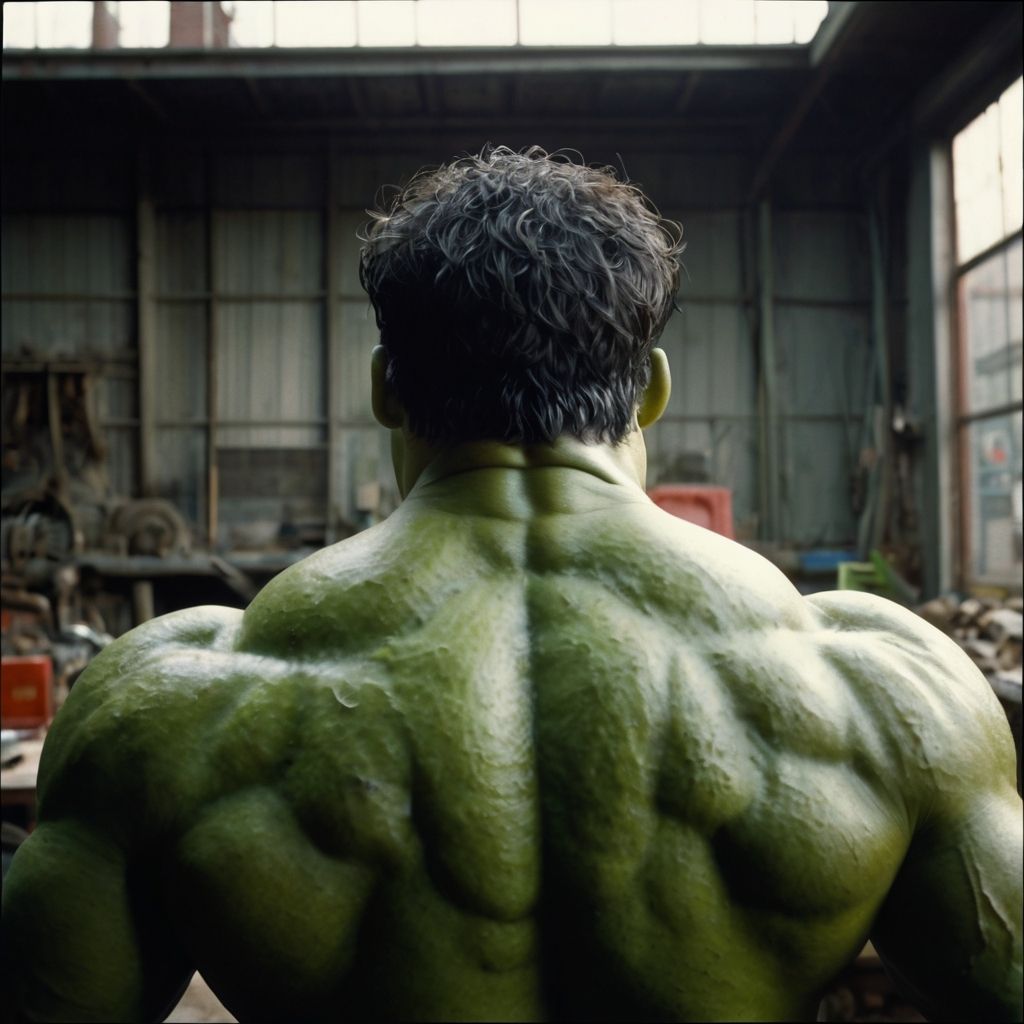 Hulk's strong back