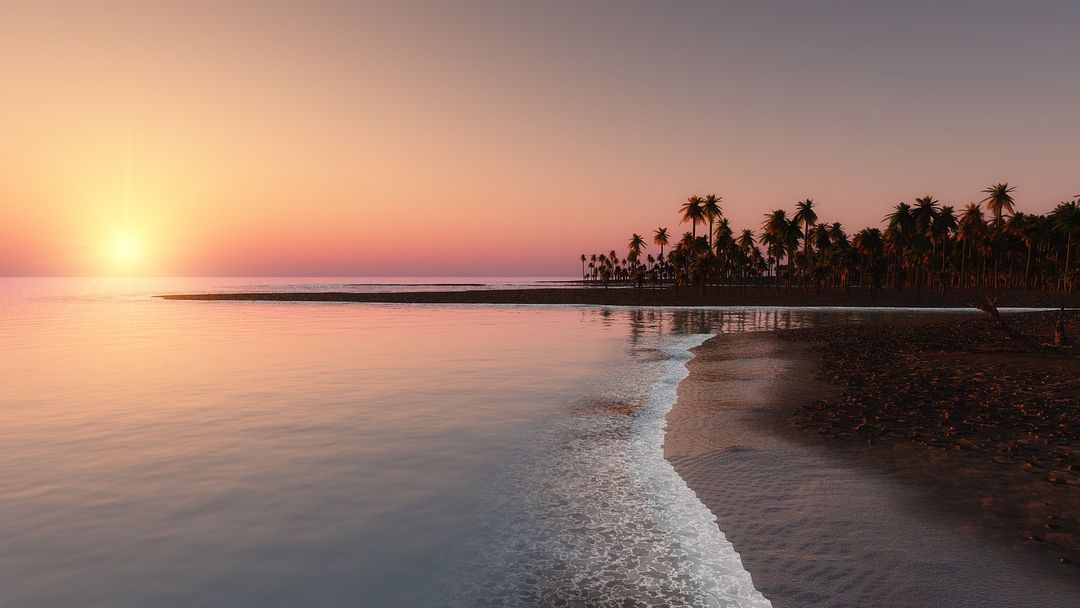 Sunset at the beach