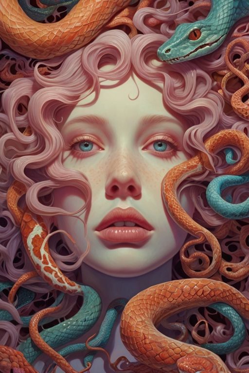 Medusa's Gaze: The Serpentine Beauty