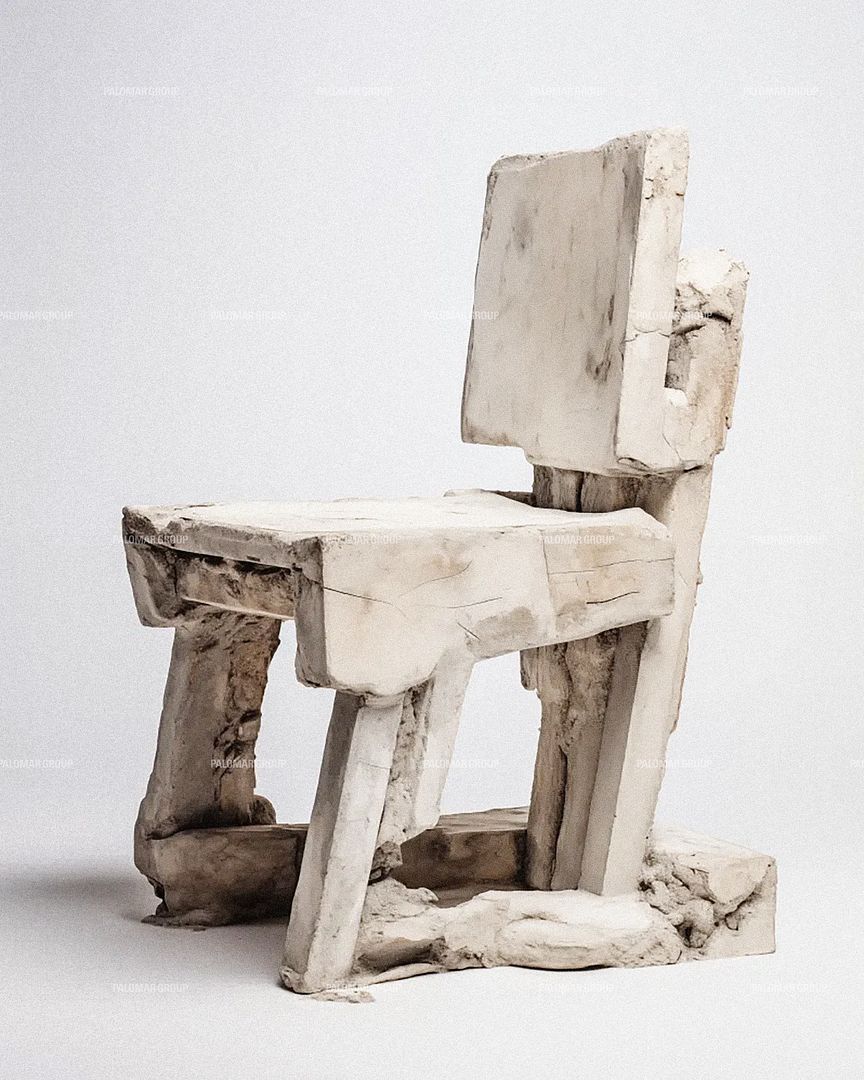 Driftwood and Plaster Chair