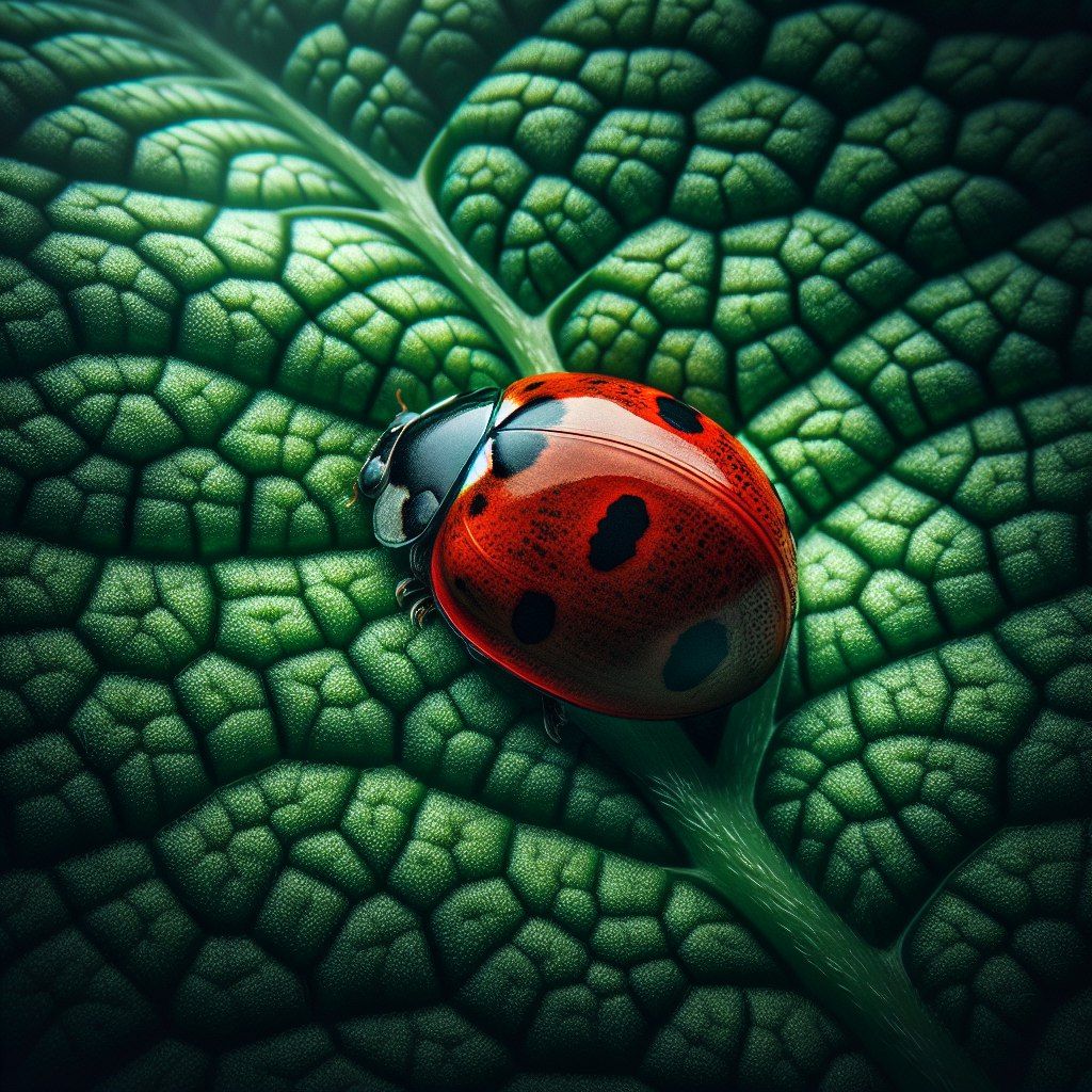 Ladybird in close-up