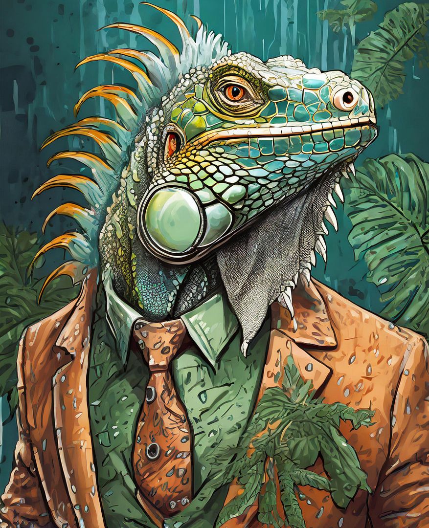 Farcaster: Iguana Businessman